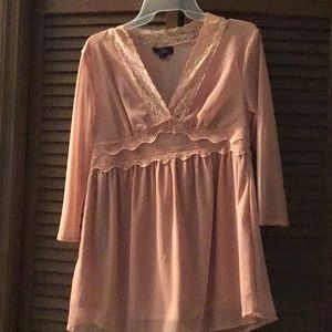 Empire waist lace top